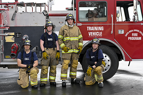 Public Safety Training Center Fire Academy students